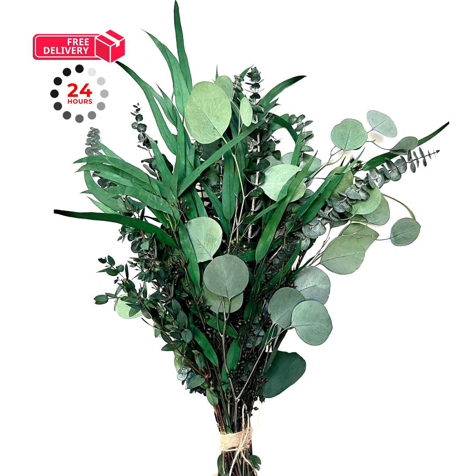 22 PCS Dried Eucalyptus for Shower Bundle, 17” Real Large 17″, Natural