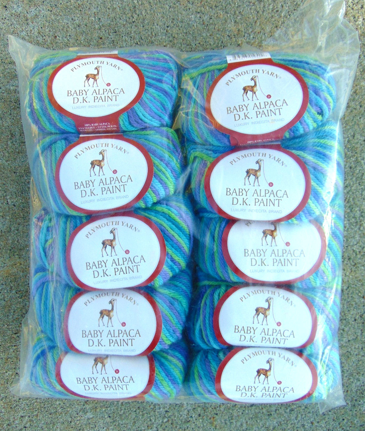 Plymouth Yarn Baby Alpaca D. K. Paint – Sealed 10 Pack (Approx 125 Yards Each)