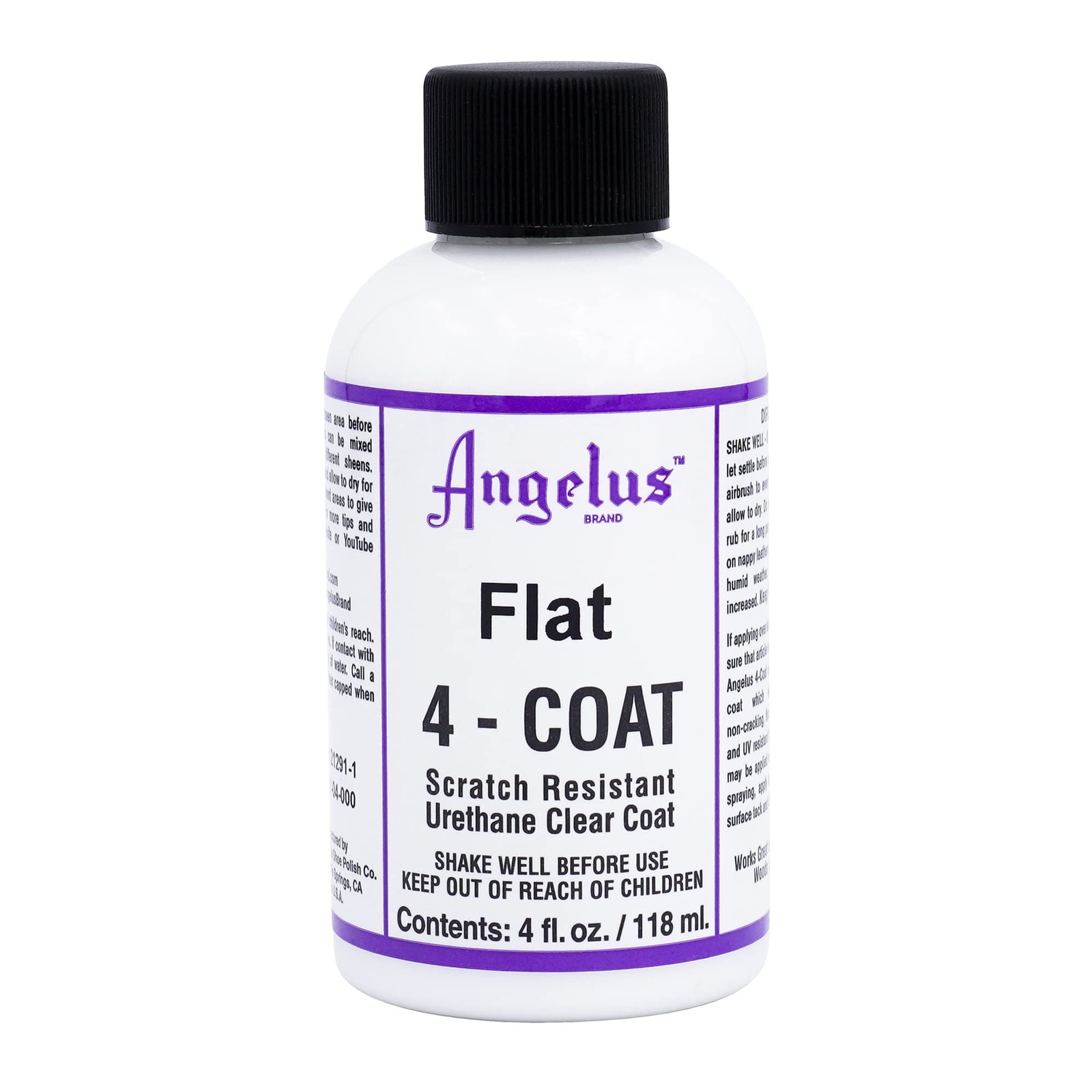 Leather Sealer Flat Finish Scratch-Resistant Durable Flexible Clear Coat 4 fl oz