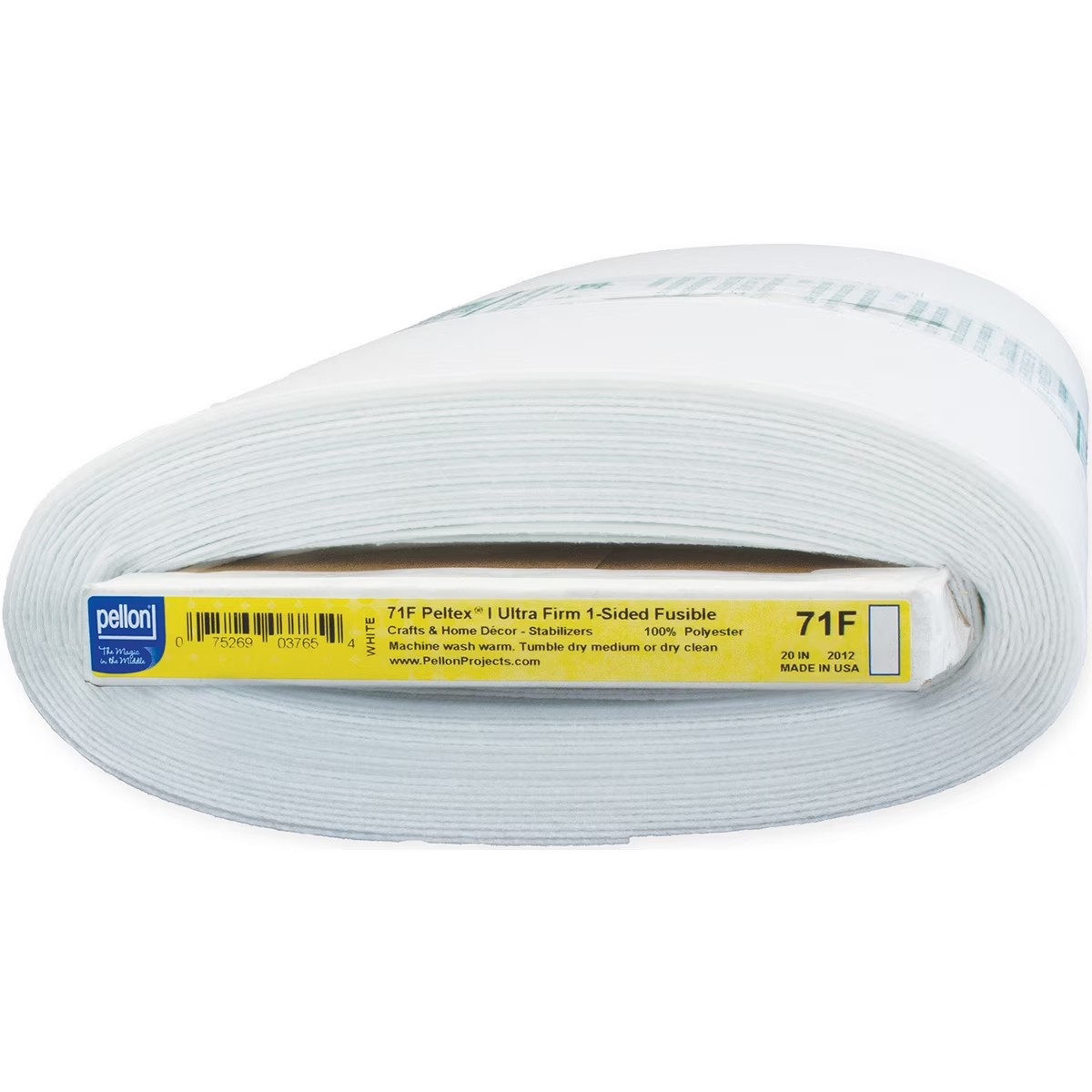 Pellon 71F Peltex Fabric Interfacing, White, 20″ x 10 Yards by the Bolt