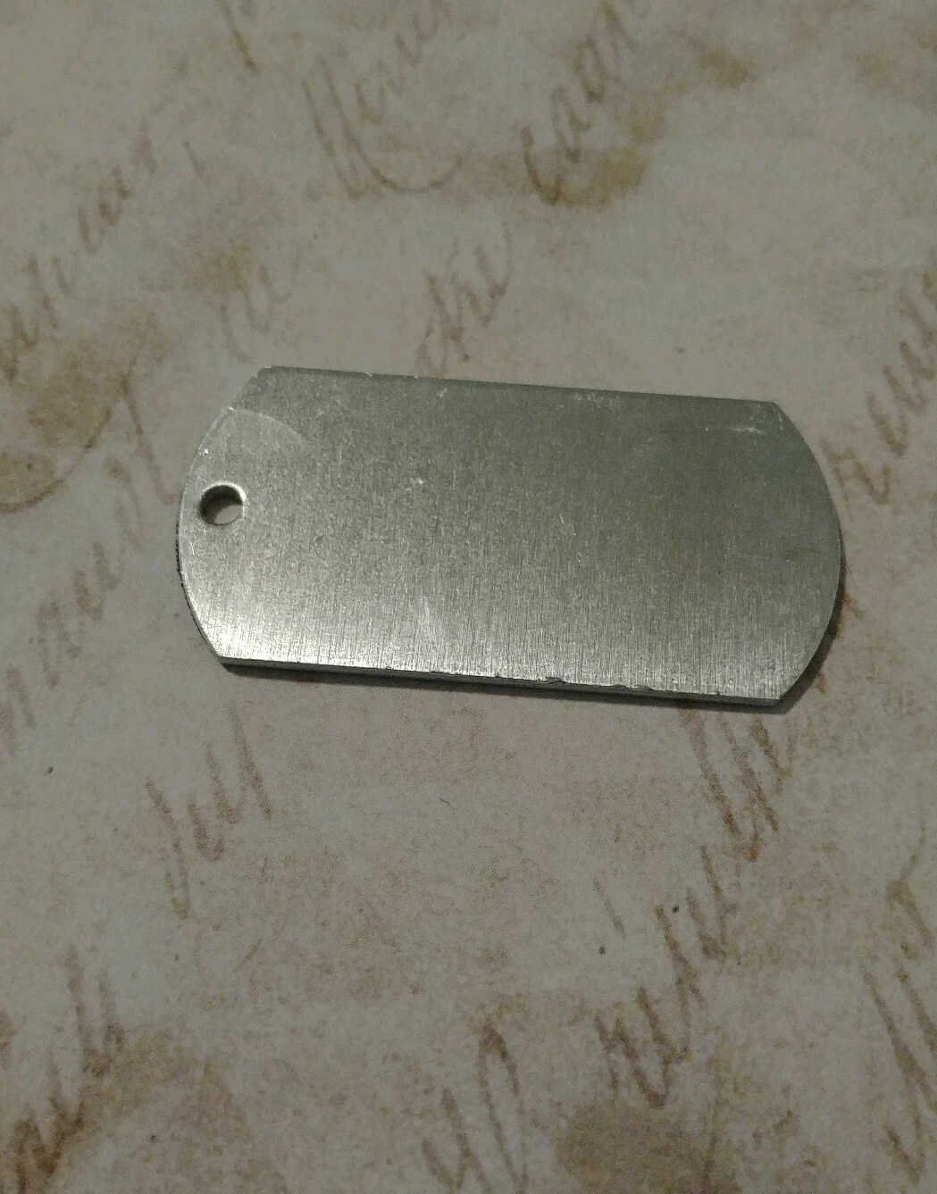 Large Dog Tag Stamping Blank 2″ Silver Aluminum 14 Gauge Metal Working