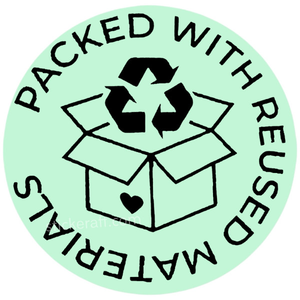 Recycled Packaging Stickers, Eco Friendly Packaging Stickers, Small Business