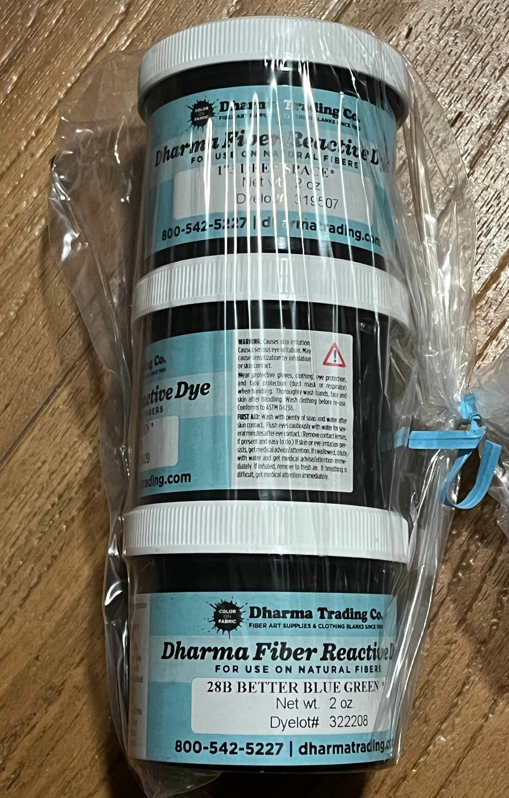 Dharma Fiber Reactive Procion Dye – Natural Fiber – Tie/Ice Dye – Greens Blues