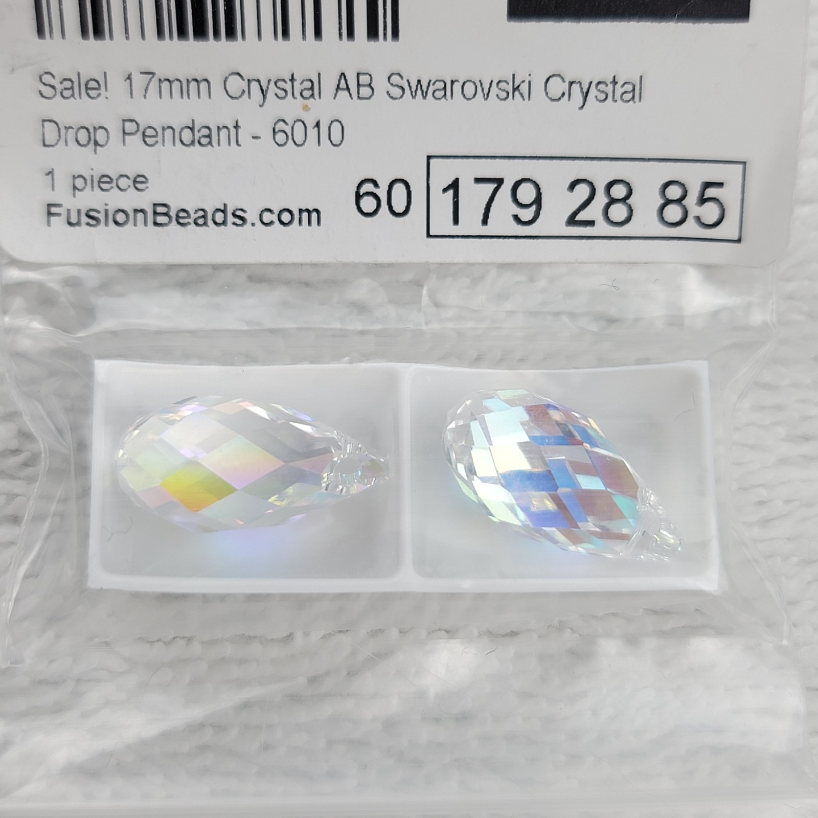 Swarovski Crystal Pendant Lot Pear Drop Helix Shell Preciosa Red Magma AB
