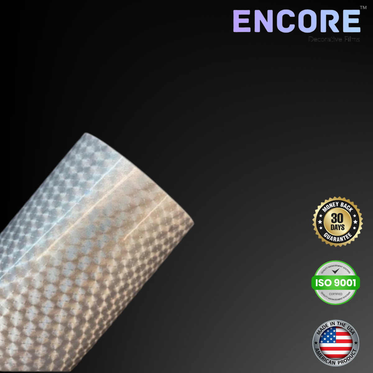 Encore® EFX21 Silver Small Engine Turn Vinyl for Decals/Stickers – MADE IN USA