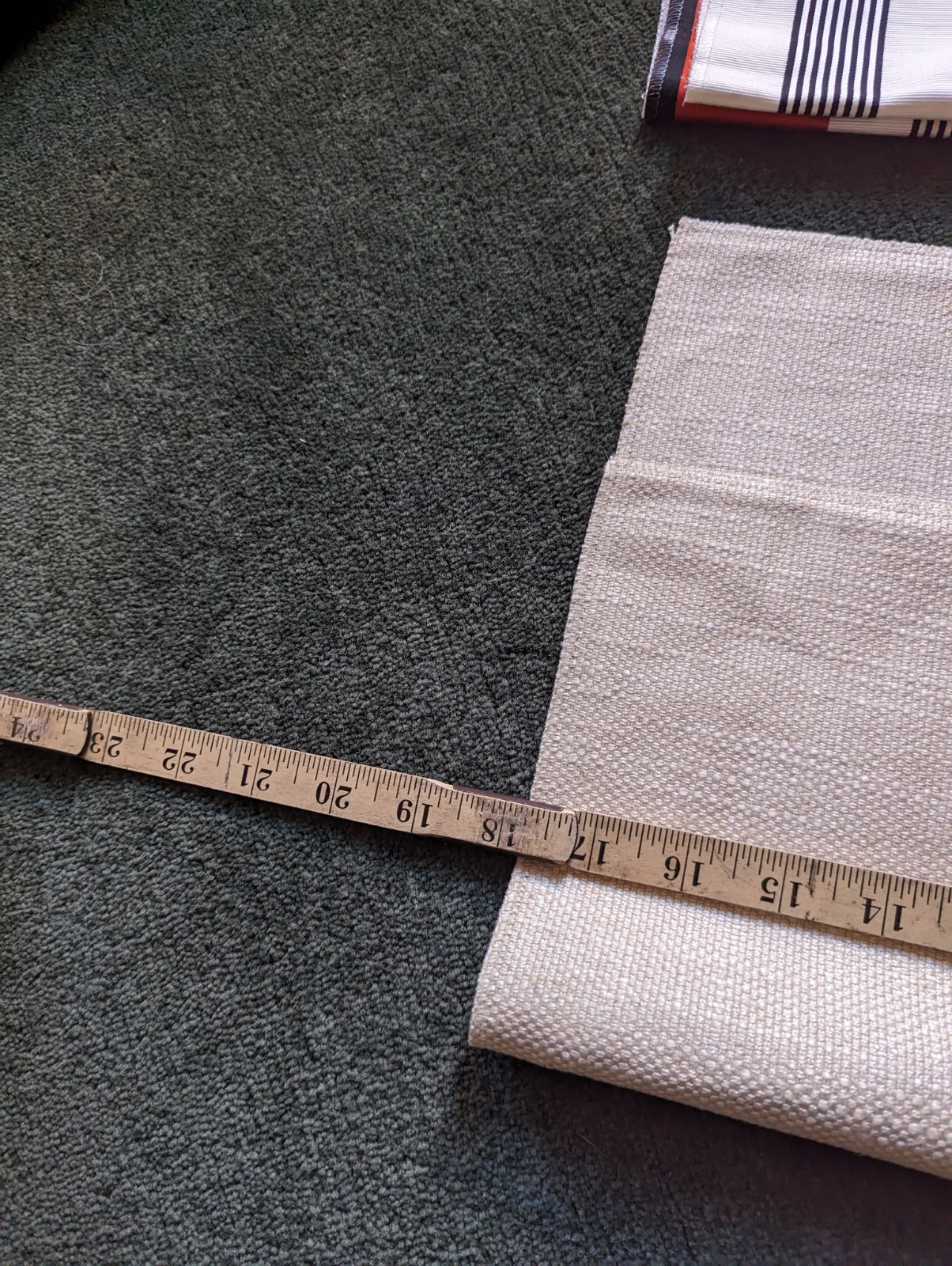 Dedar Fabric Sample Lot Of 8 Red Striped Neutral Varies Abstract DiY Upcycle
