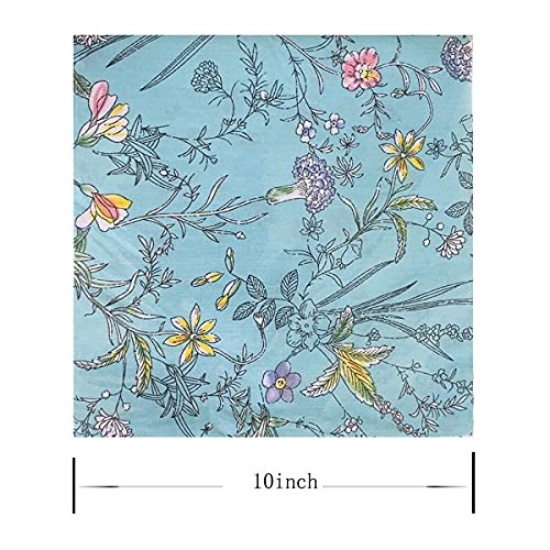 10″x10″ 50pcs Cotton Fabric Squares for Sewing Quilting SuppliesFloral