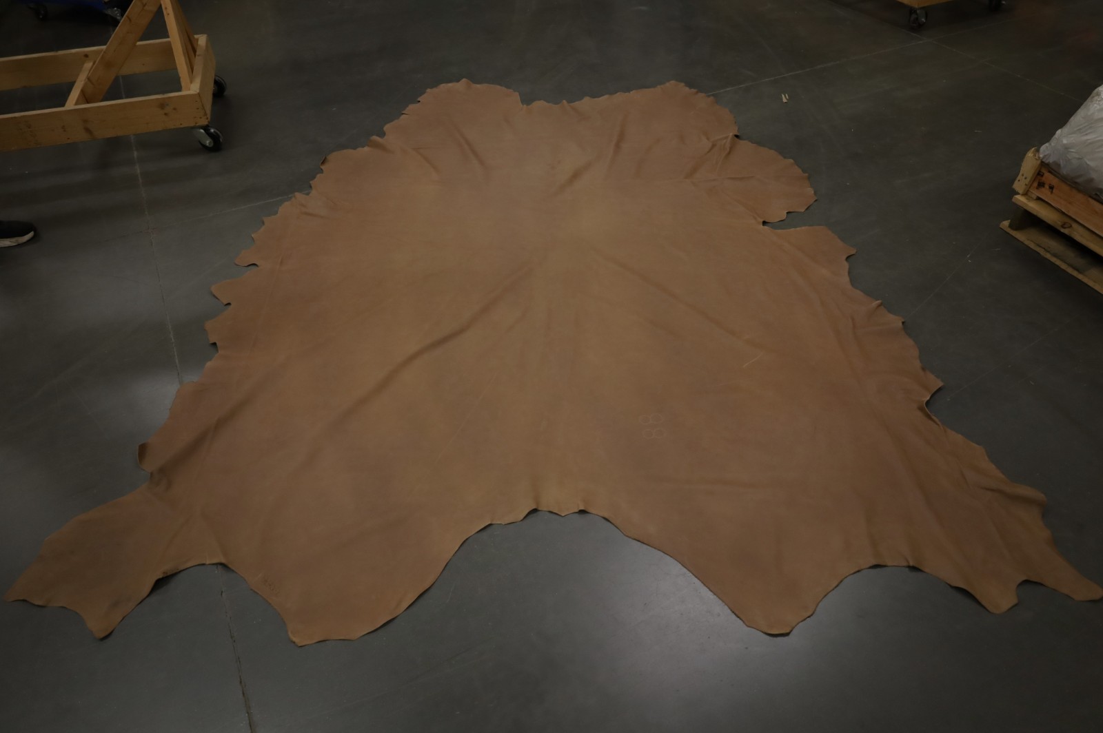 Dusty Sanded Brown Leather Hide Upholstery Whole Full Cow Hide 45 Square Feet