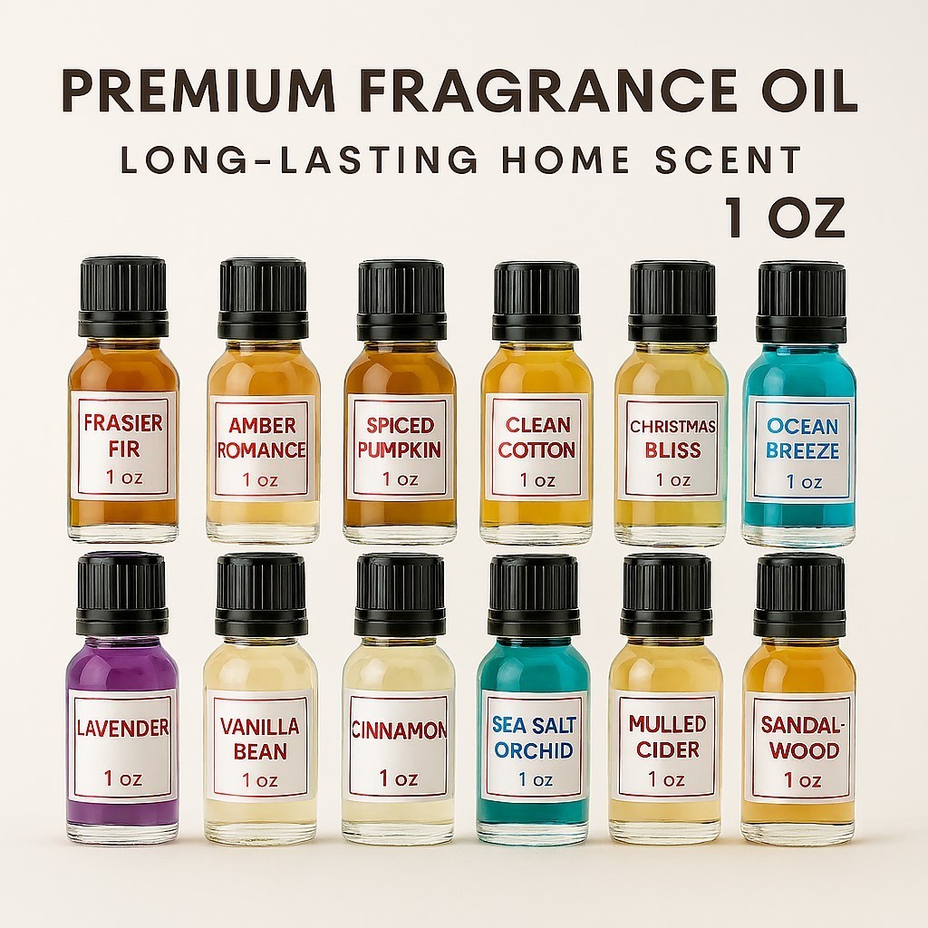Premium Scented Fragrance Oil for Candle Soap Perfume Making Body Oils Free Ship