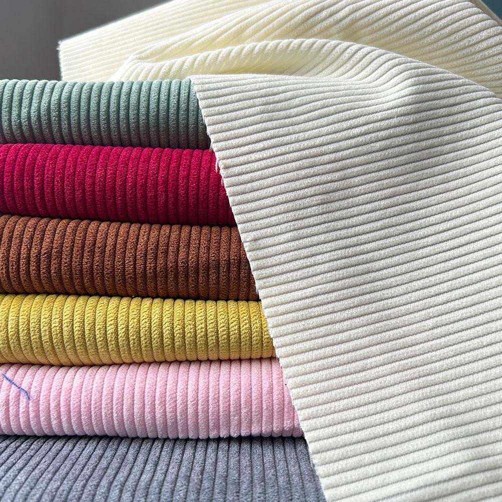 Velvet Stripe Corduroy Fabric 1×1.5m Solid Color Sewing Dress Jacket Craft