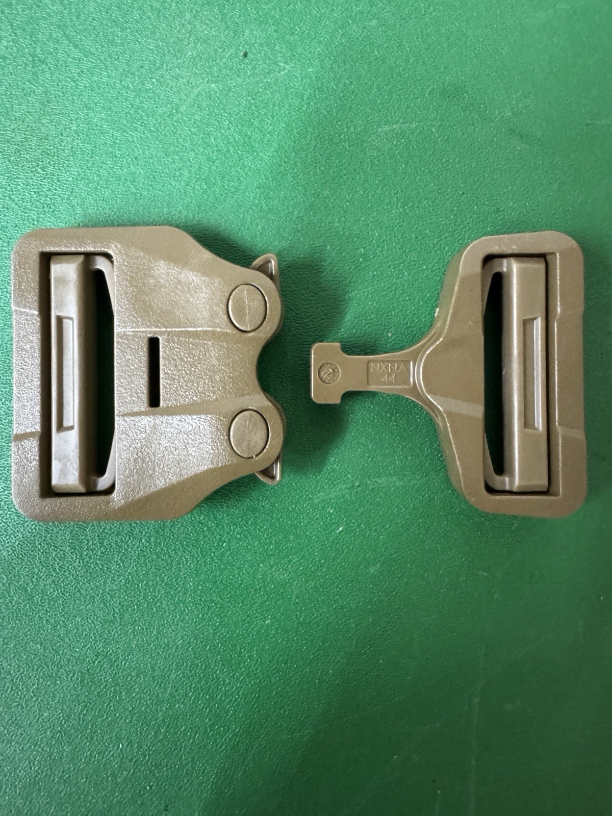 AustriAlpin ITW GT COBRA Buckle 1.75 W/Duel Slider Plastic Quick Release Coyote