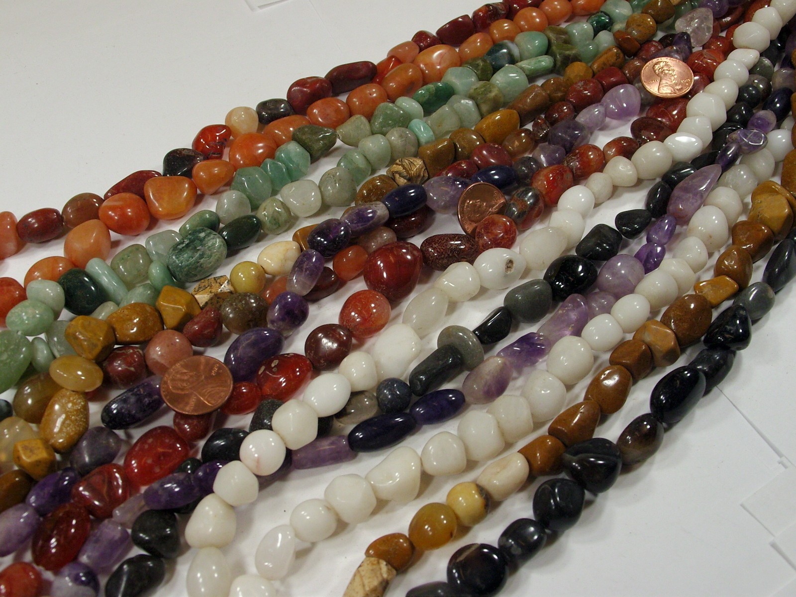 2 Pounds Assorted Shapes, Sizes, and Styles India Handmade Stone Beads (UDM-1) ⭐