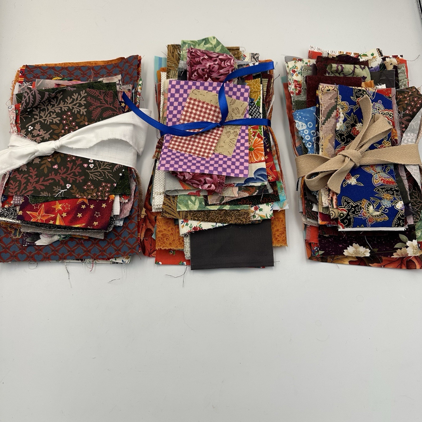 Slow Stitch Novelty Fabric Scraps Junk Journal Scrapbooks Crafts Quilts – Scraps