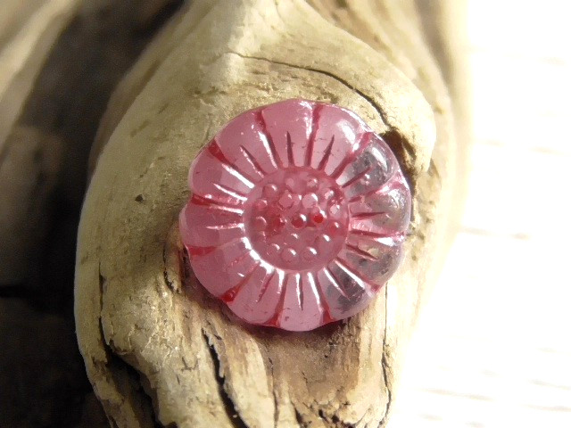 5 – 13mm CZECH OPAQUE PINK, TRANSPARENT CLEAR, PINK PEARL WASH SUNFLOWER BEADS