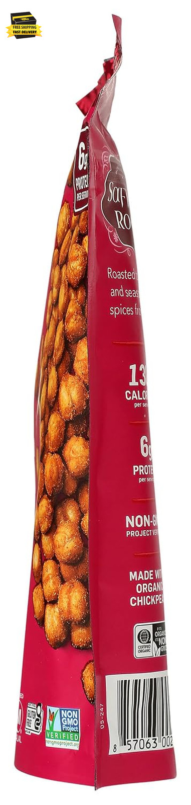 Saffron Road Korean BBQ Crunchy Chickpea Snack, 6Oz – Gluten Free, Non-Gmo, Hala
