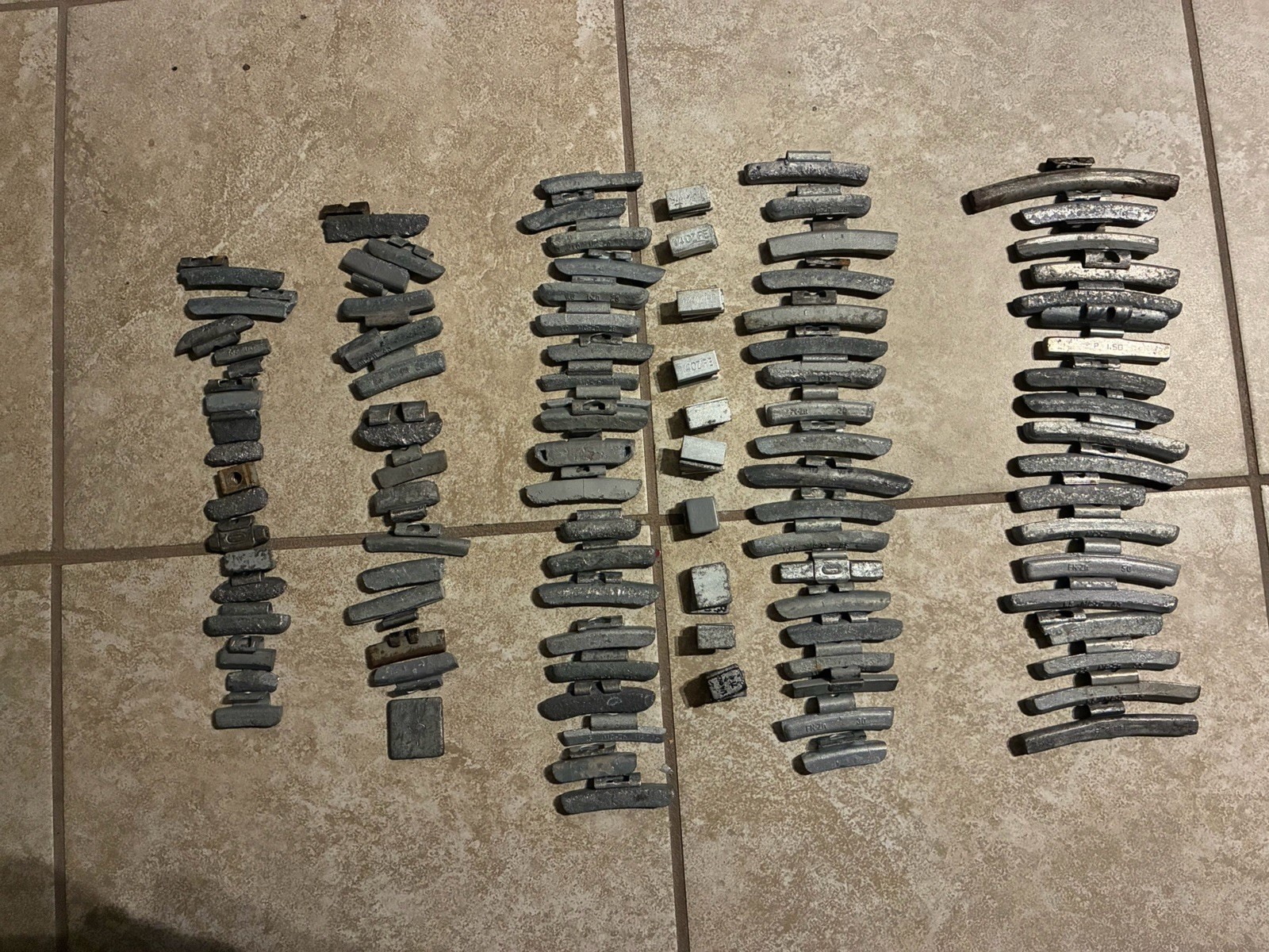 6.8 POUNDS Tire Wheel Lead Weights for Car/truck For reuse. Various Sz & Weight