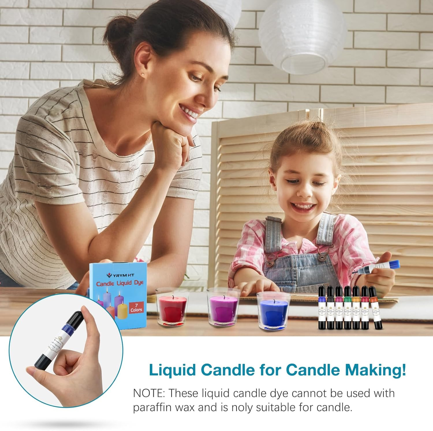 Candle Dye – 7 Colors Candle Making Liquid Dye,Candle Color Dye Set for Candles