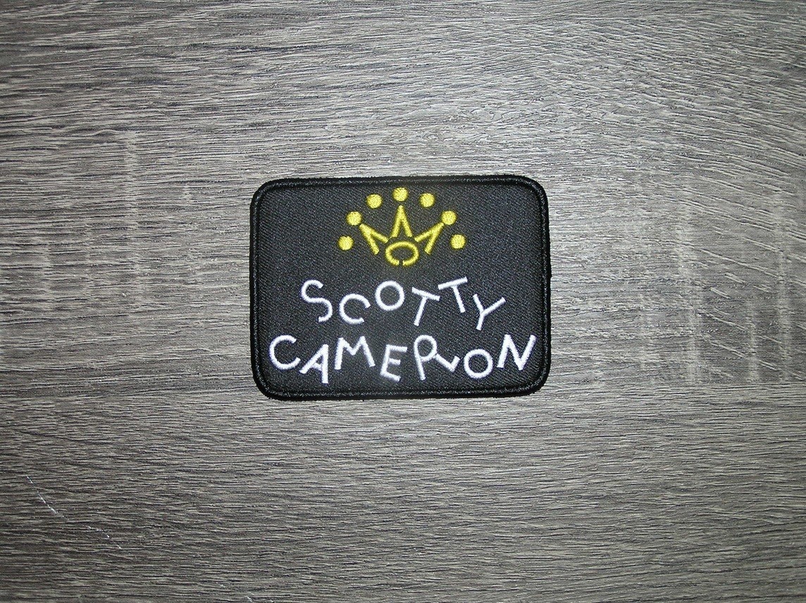 Pro Golf Black/Yellow/White Embroidered Iron On Patch 3.25″ x 2.25″