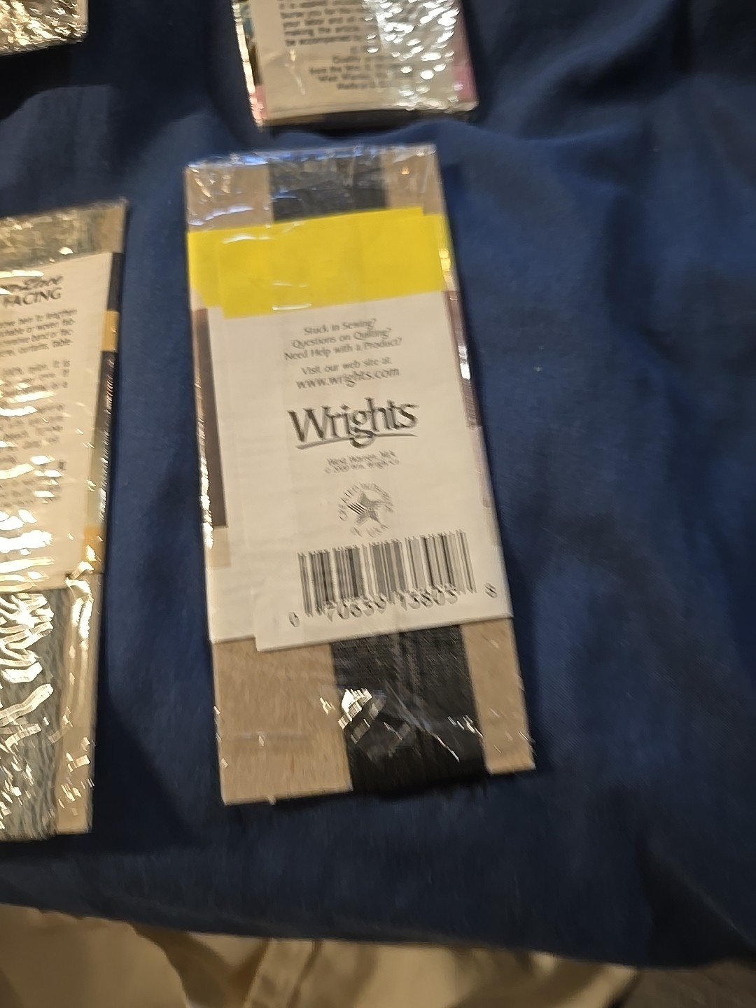 6 Pack Hem Tape Lot – Assorted Colors & Styles None Sealed All Used Lace & Solid