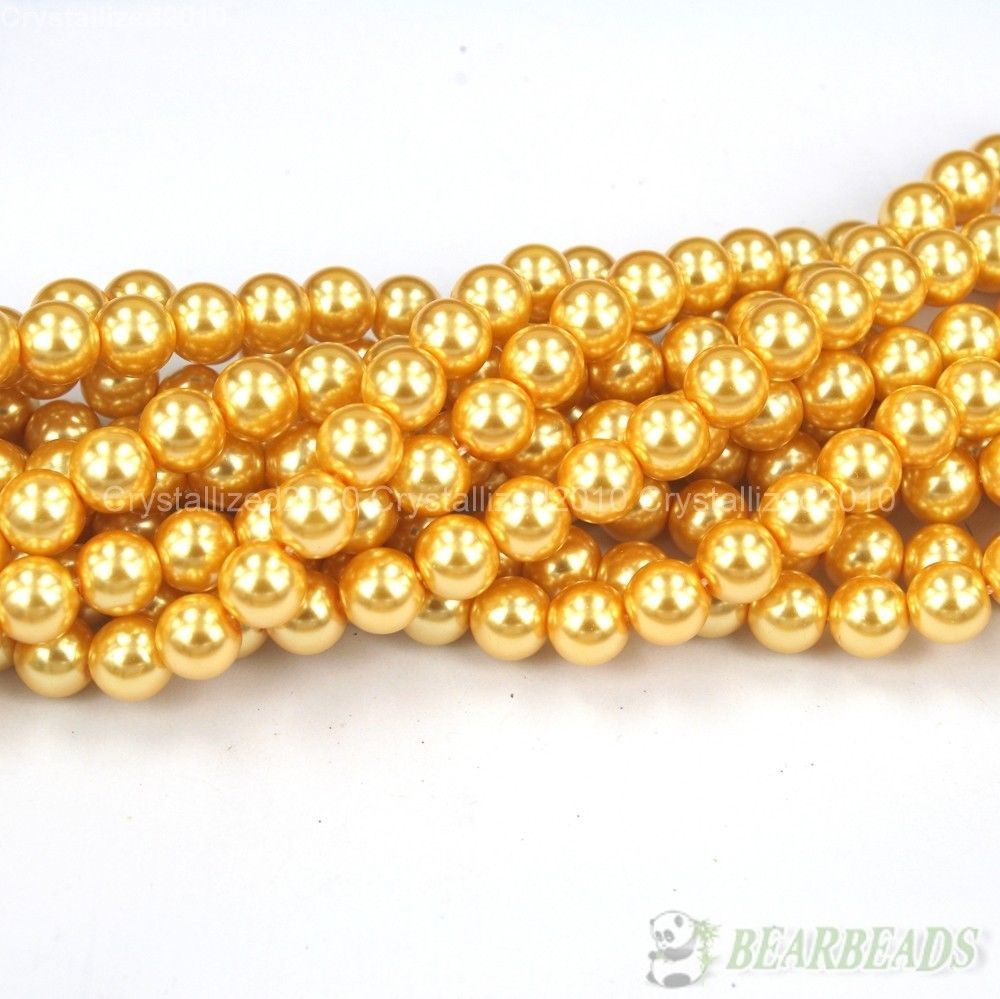 200pcs Top Quality Czech Glass Pearl Round Loose Beads 3mm 4mm 6mm 8mm 10mm 12mm