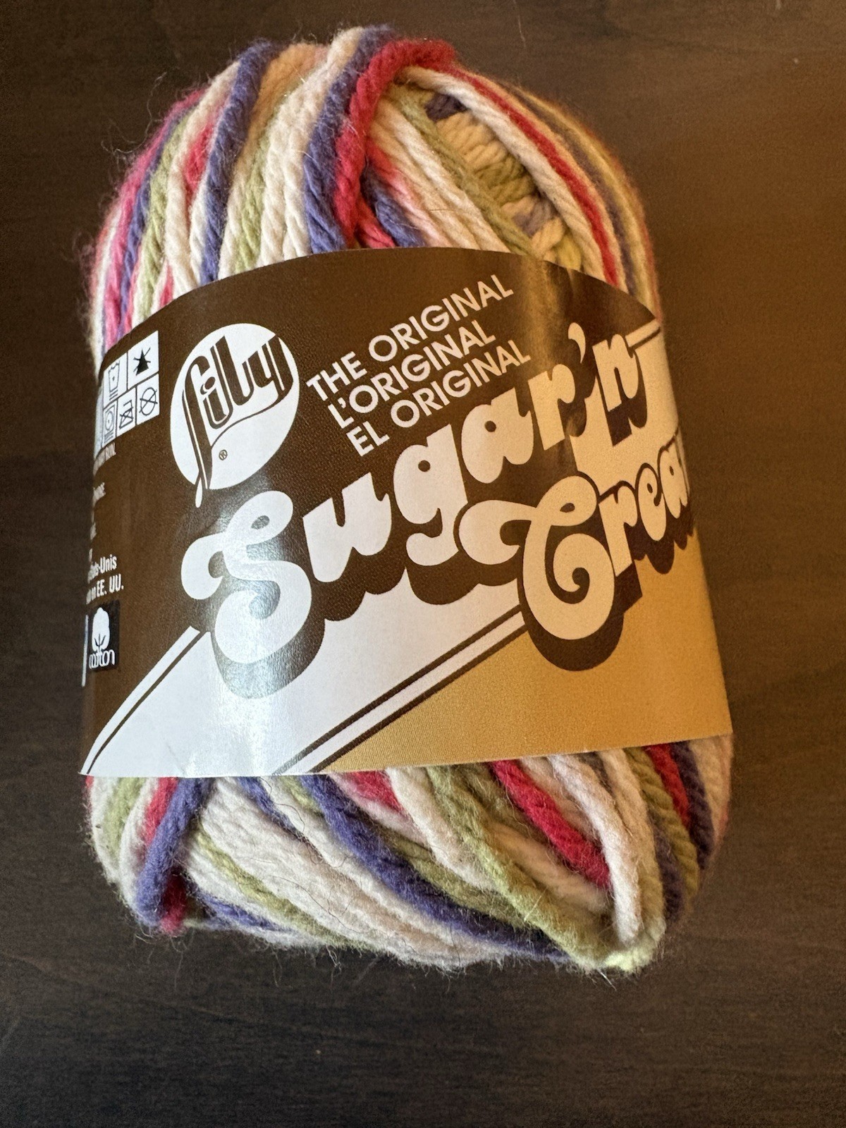 Mixed Lot Of 2 Skeins Lily Sugar ‘N Cream Cotton Yarn Worsted Weight