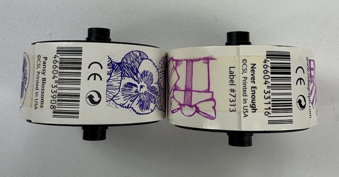 Rollagraph Roller Stamp System Lot 1 Handle 10 Wheel Stamps Cats Turtles + More
