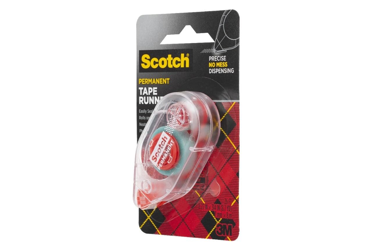 Scotch 6061 Scotch Double Sided Adhesive Roller Tape Runner, Permanent