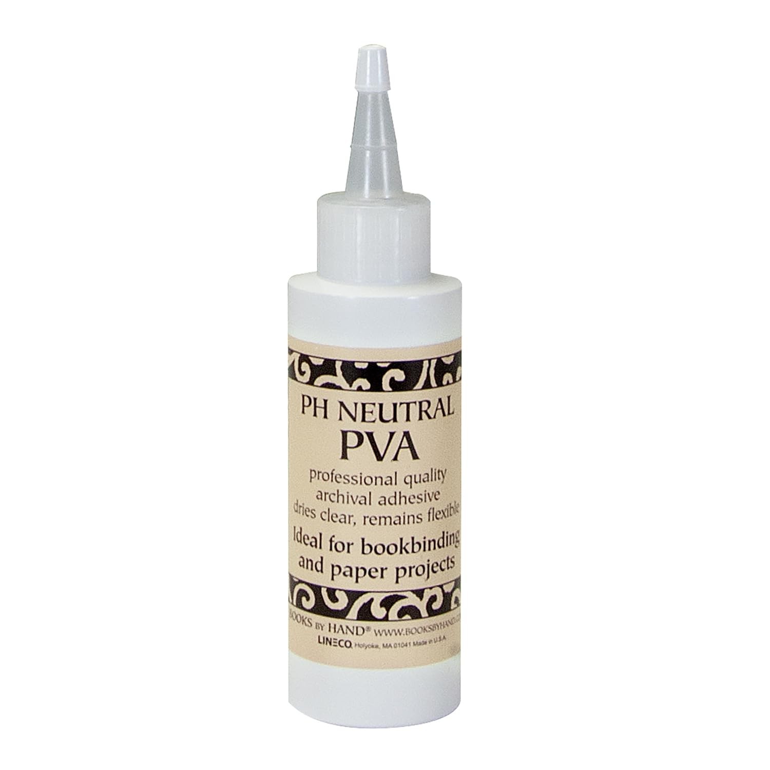 PH Neutral PVA Adhesive Bookbinding Glue Dries Clear Remains Flexible – 4 Ounce