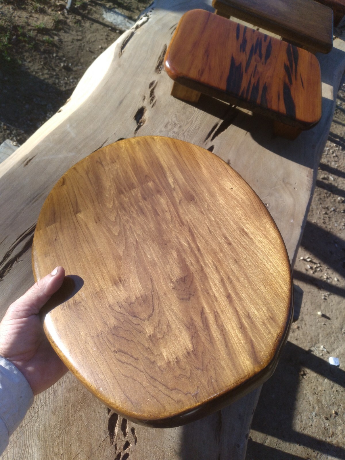 REAL Old Growth Sinker Cypress Wood Bonsai Shower Stand Table Returns Accepted!
