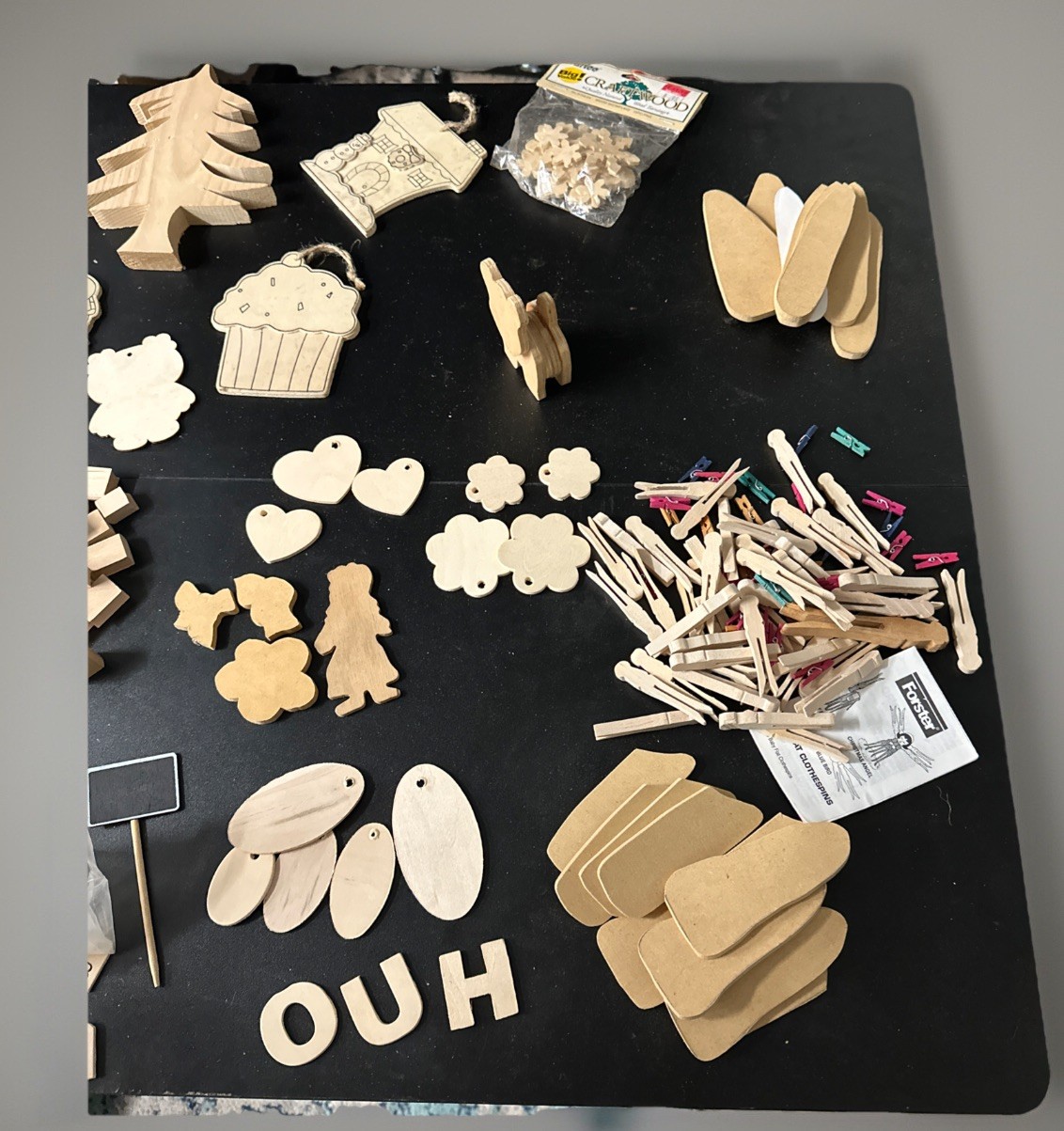 Lot Of Vintage Solid Wood Working Shapes/tags/etc All Sizes/occasions 170+ Craft