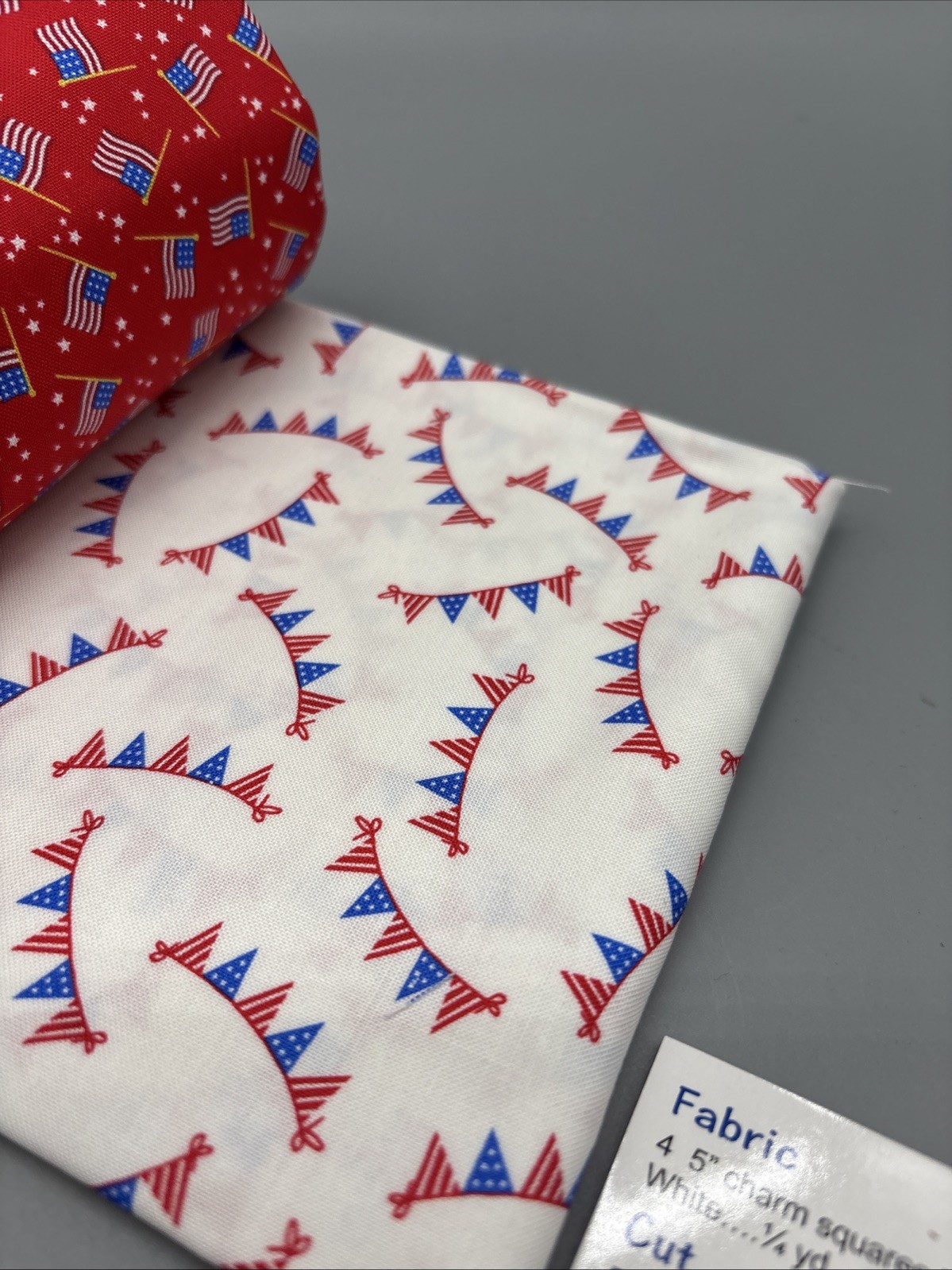 Villa Rosa Designs Unfilled American Flags Quilt Kit 11” X 58” Patriotic Pride