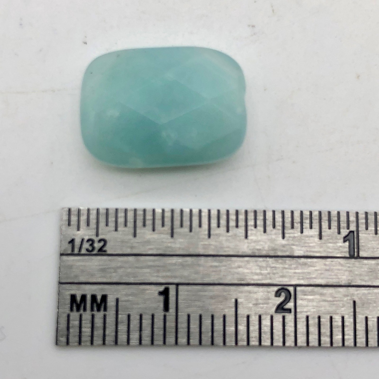 Gem Quality Faceted Amazonite Beads | 14x10x7mm | Blue | Oval | 6 Beads