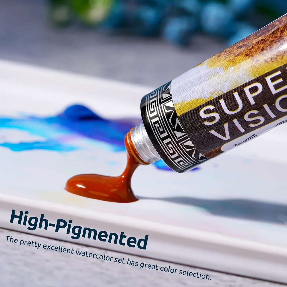 Super Vision Layered Watercolor Pigment Master-level WaterColor Paint 15ml Tubes