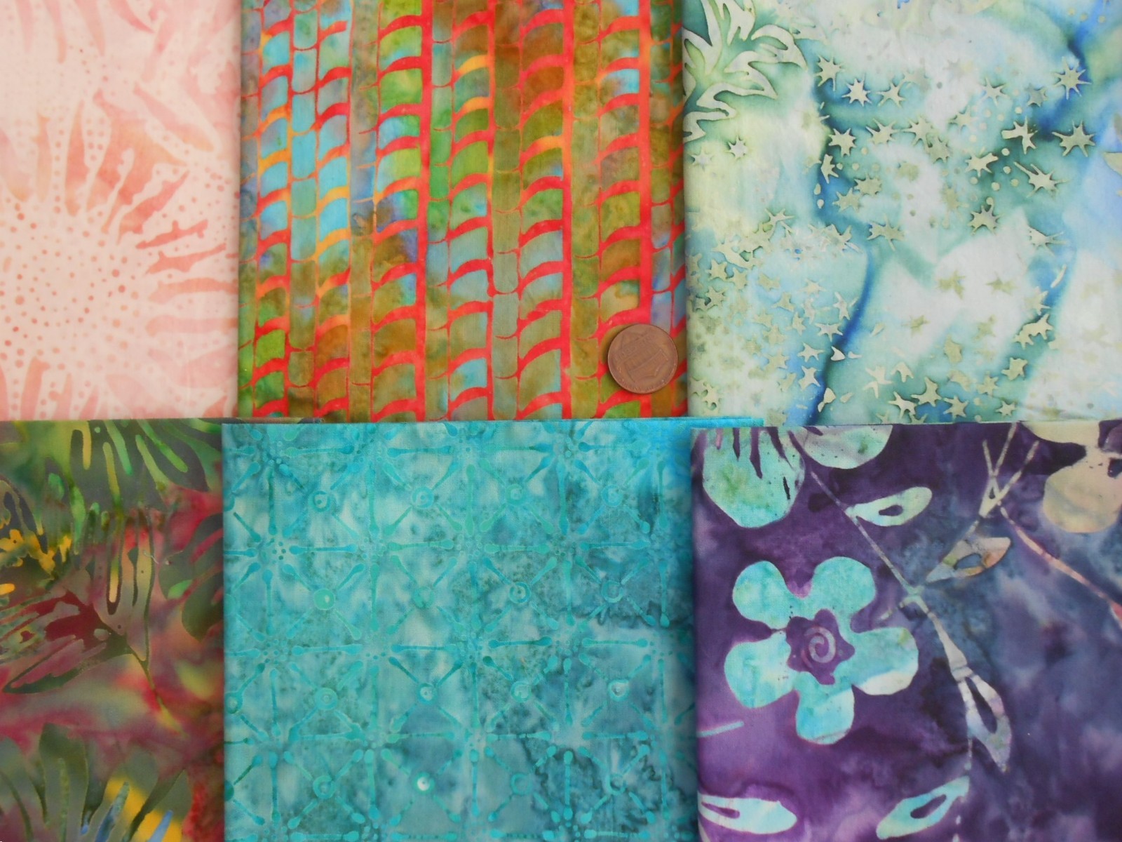 30 Fat / Long Quarters Artisan BALI BATIK Quilt Cotton Fabric Bundle Lot