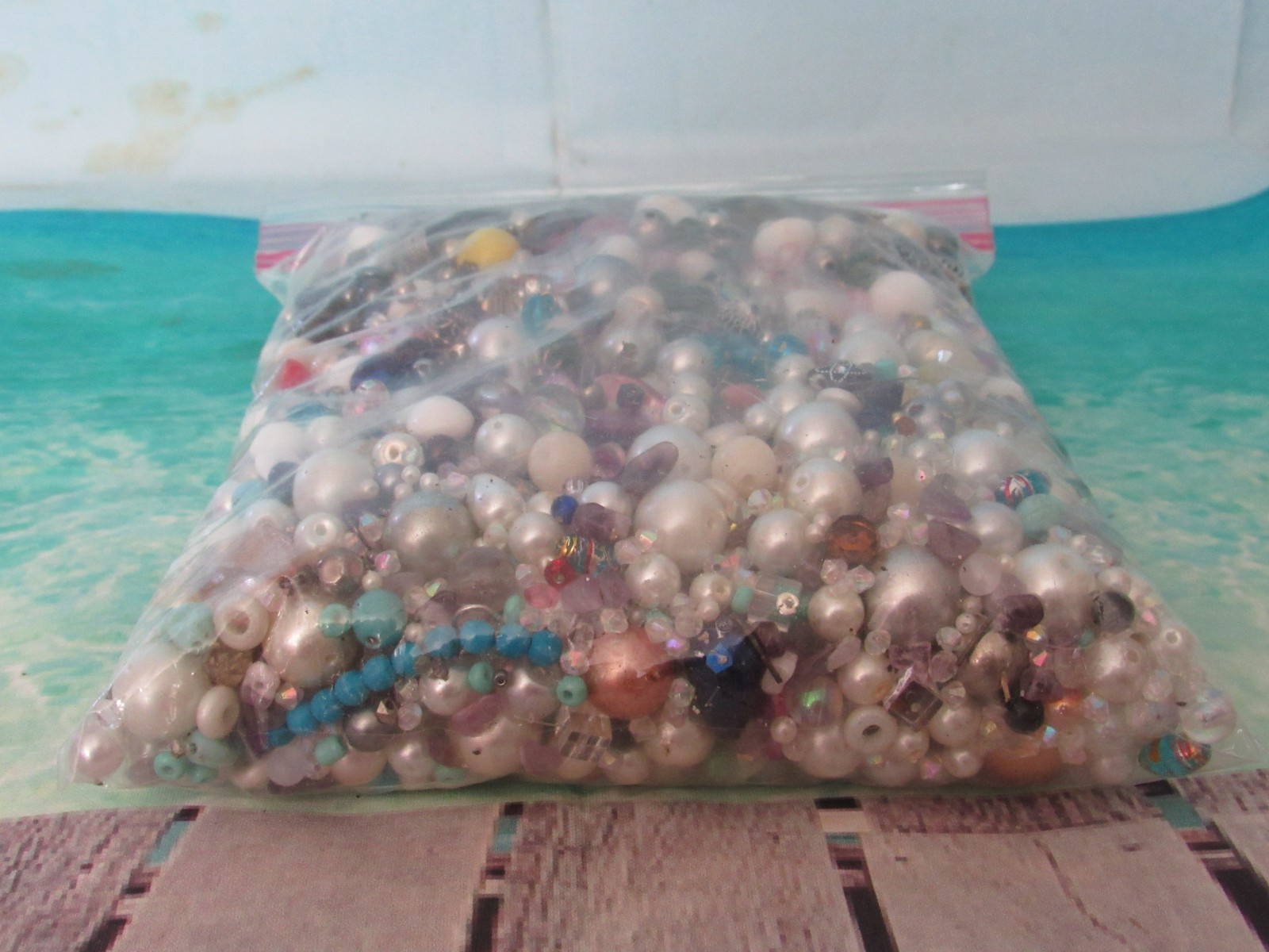 2 Lb 9 oz Bag of Loose Mixed Beads