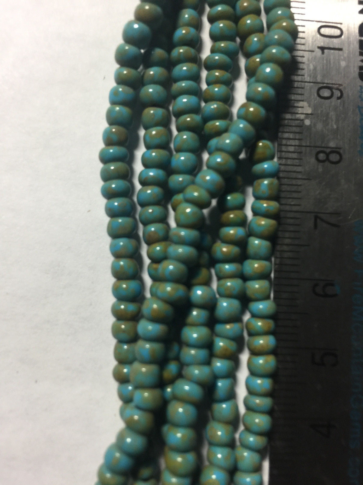 Czech 6/0 Stripe Picasso Seed Beads