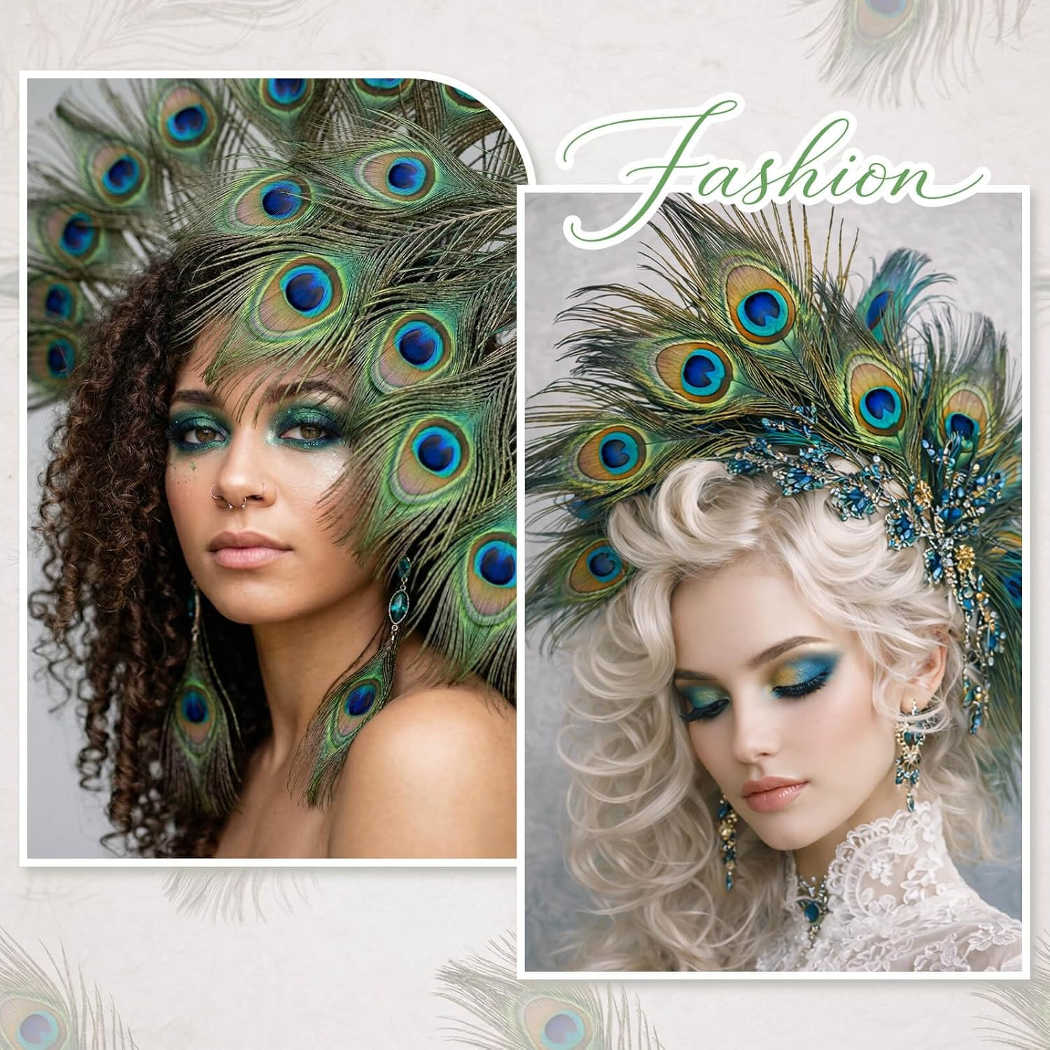 200 Pcs Peacock Feathers in Bulk 10-12 Inch Bulk for DIY Craft, Craft
