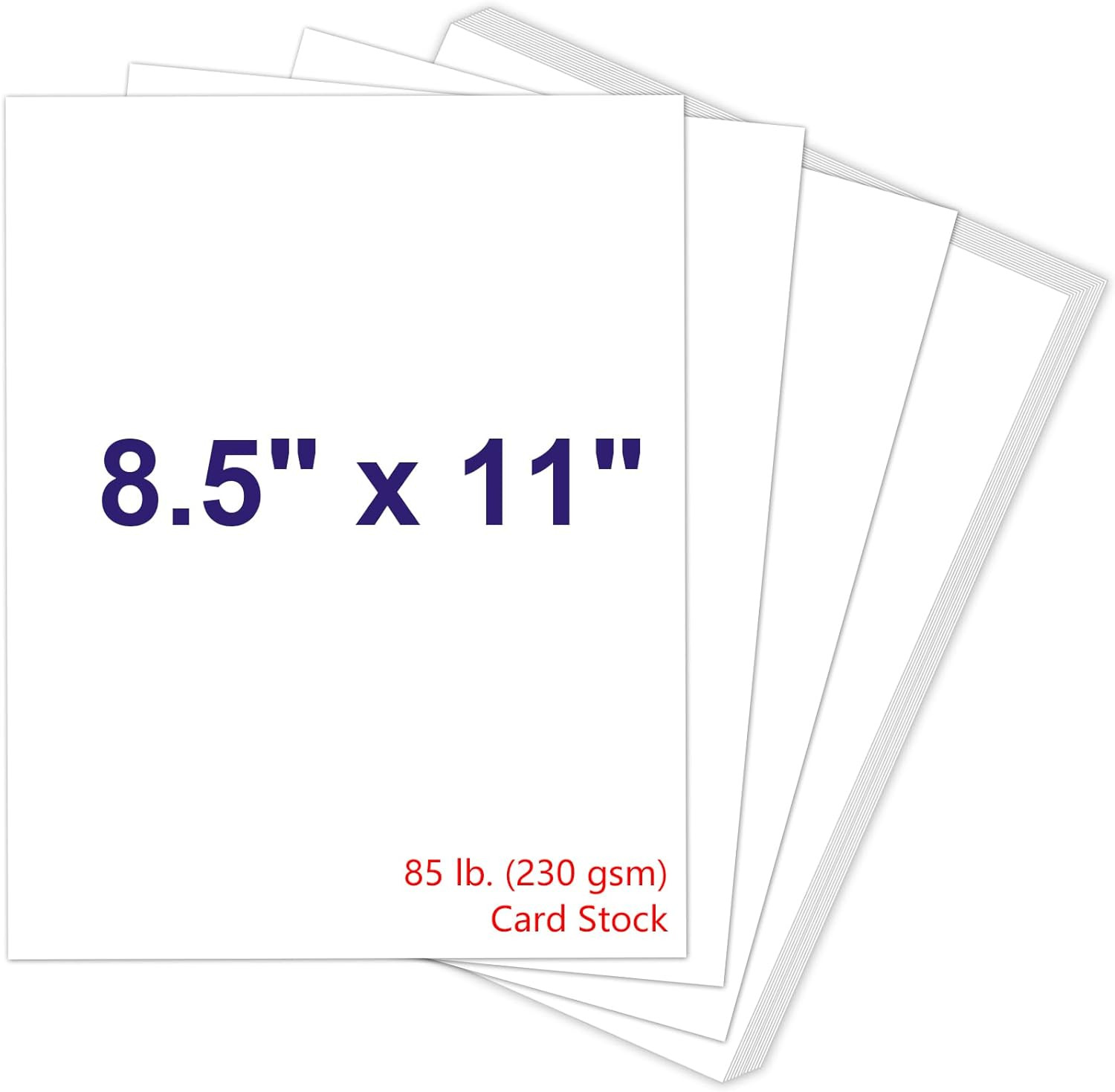 White Cardstock 8.5 X 11 230Gsm Cover Cardstock Paper 85 Lb Heavy Card Stock f