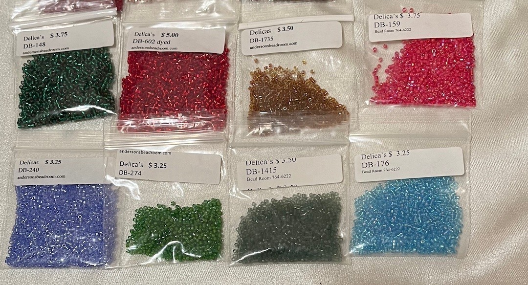 Miyuki Delica seed beads 11/0 lot, 1/4 lb. for $30
