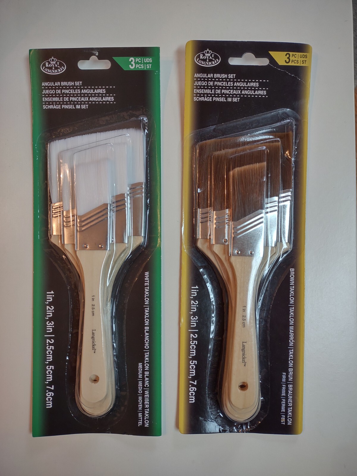 Rart-155 or Rart-165 – 3 ARTIST PAINT BRUSHES 1″ 2″ 3″ Wash Stains Blender Mural