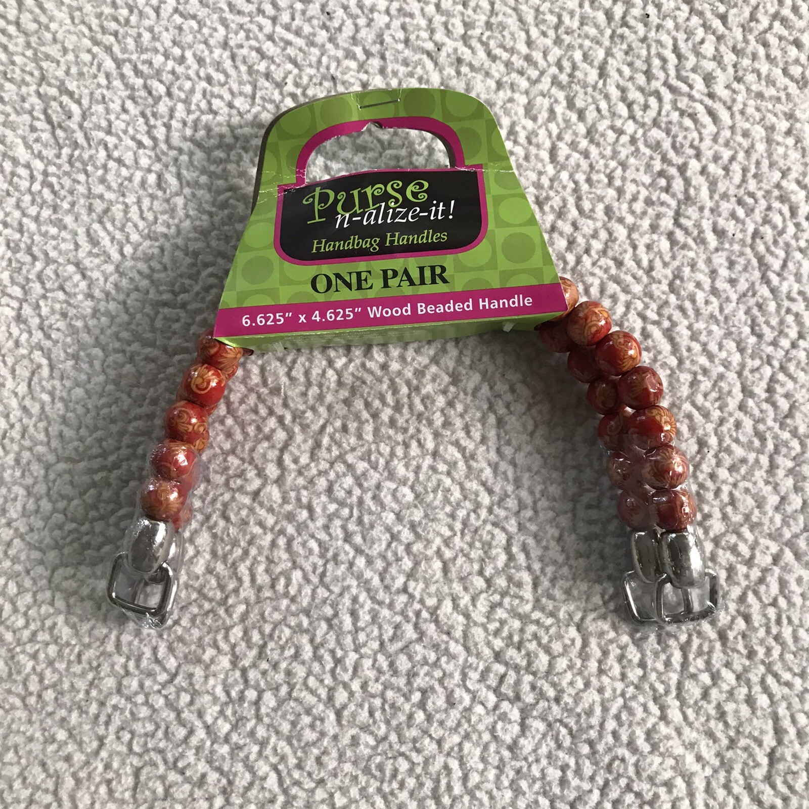 Handbag Handles 3 Sets Plastic Acrylic wood Bead See Details Purse N Alize It