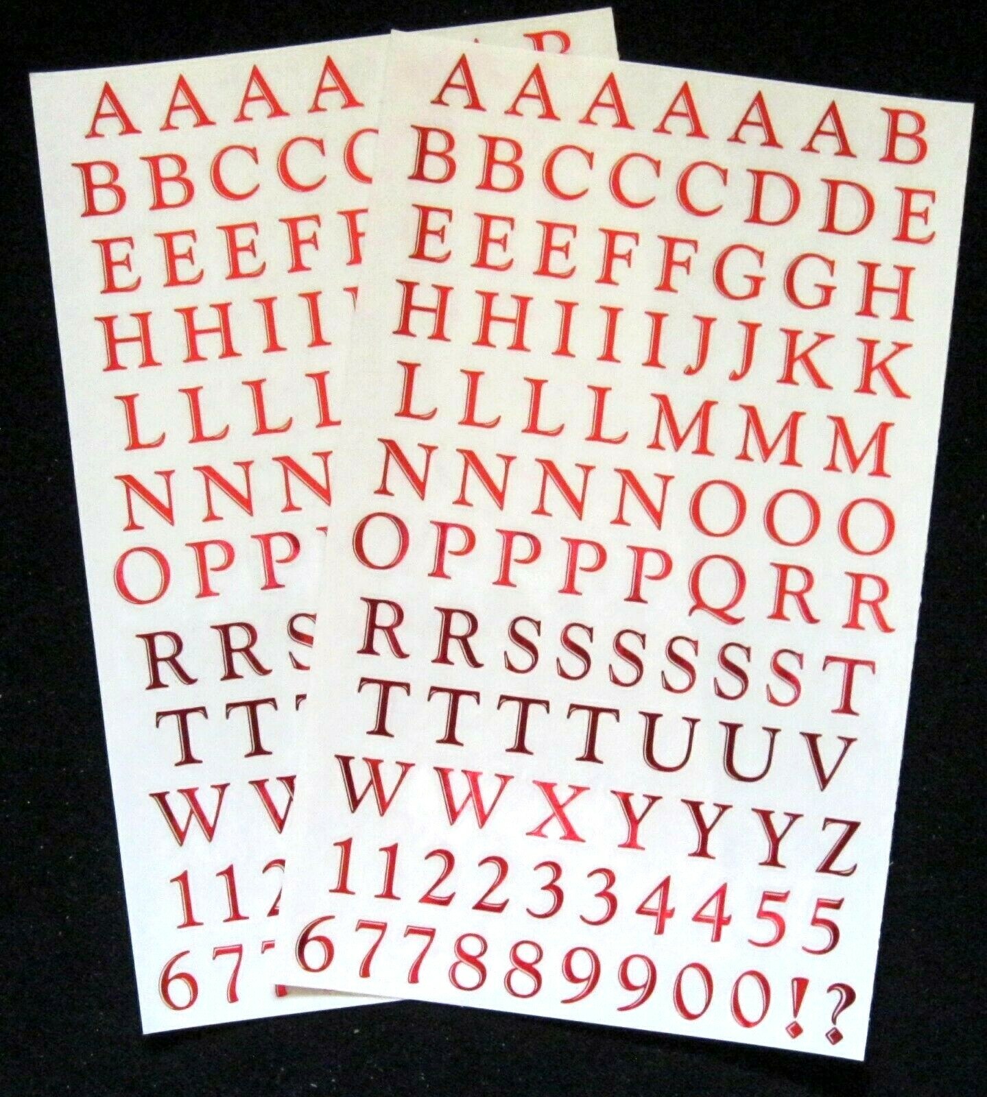 Mrs Grossman Alphabet Variety Sticker Sheets *Your Choice* See Description