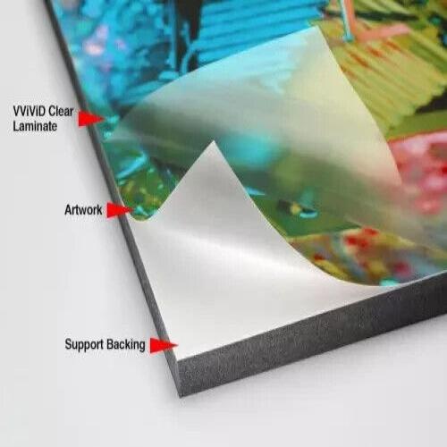 Vvivid Clear Self-adhesive Lamination Vinyl Roll for 12″ X 6ft, Clear