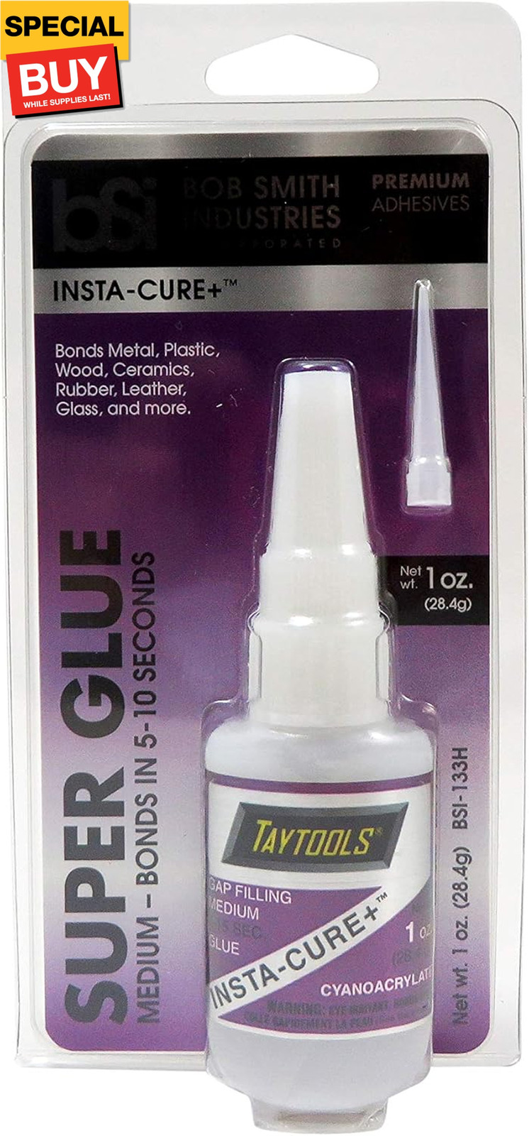 BSI / Taytools Bob Smith Industries Combo Pack with 1 OZ Medium Viscosity Insta-