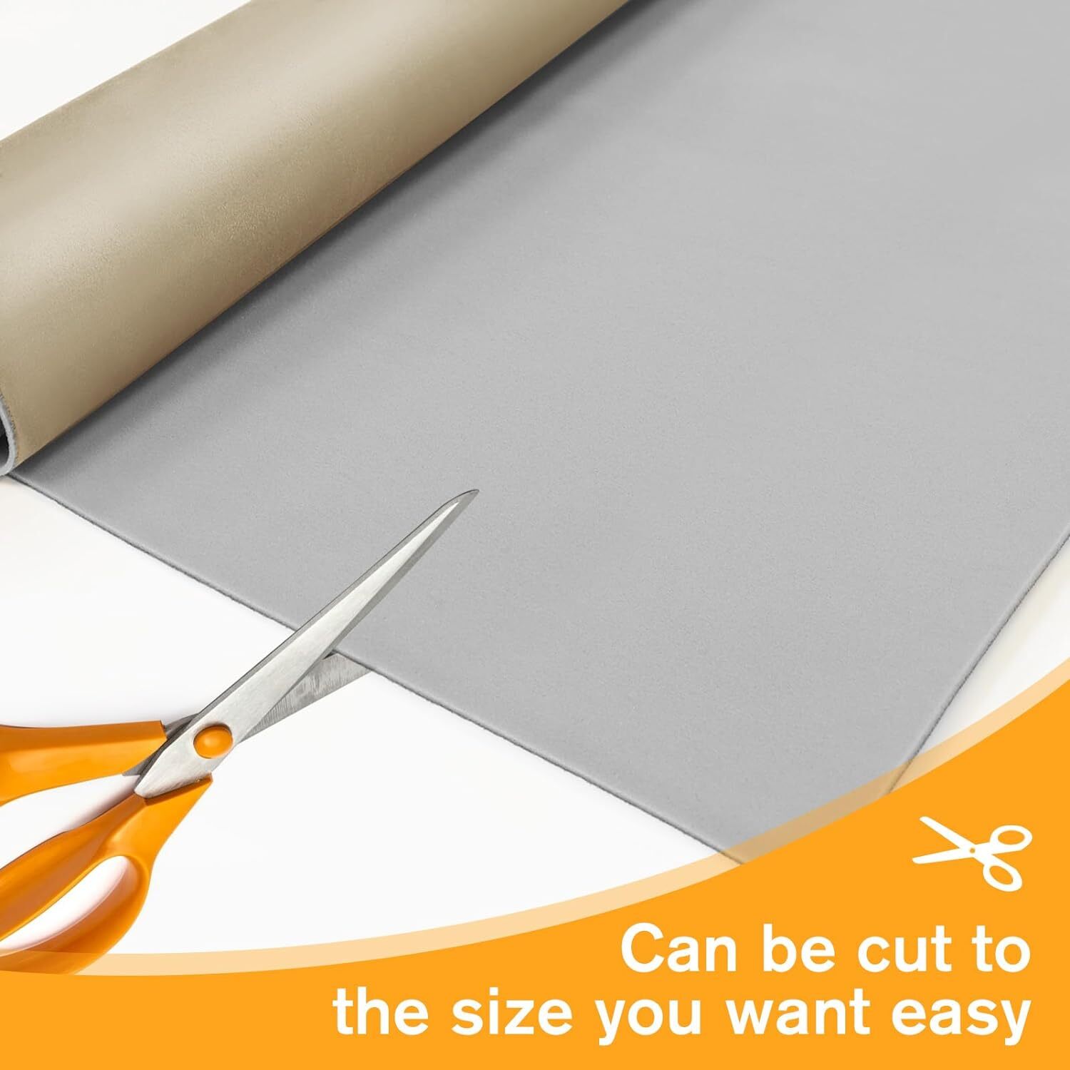 60”W Beige Suede Headliner Fabric Foam Backed For Car Inner Roof Repair