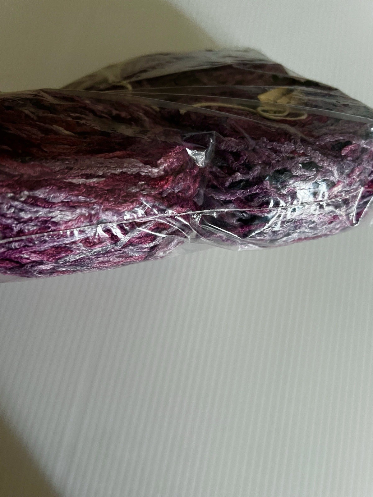 ARAUCANIA Quellon Yarn Chile Lot Of 4 Skeins Hand Dyed Purple Chenille 161 Yards