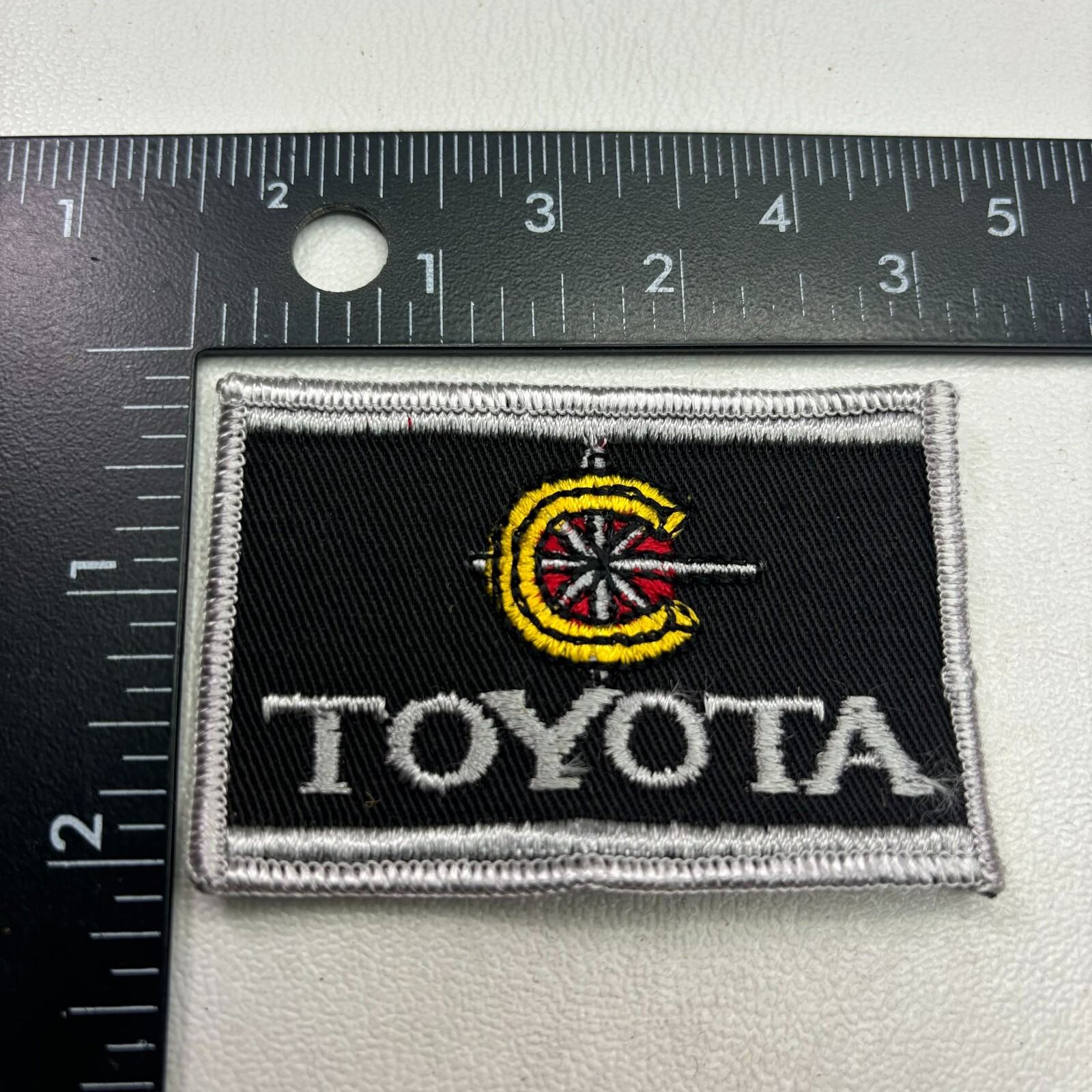 Vintage c 1970s Embroidered TOYOTA Patch (Car Auto Related) 00.M