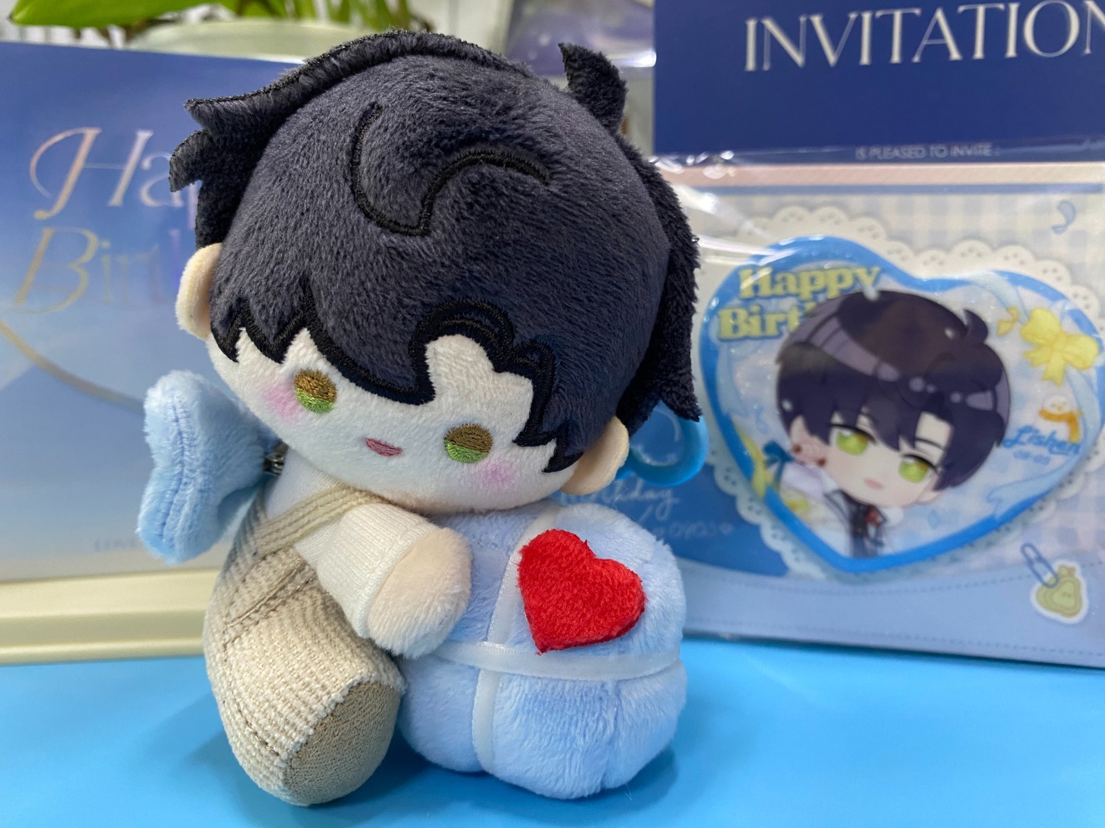 Zayne 2025【official】 Birthday Doll（with letter）, Badge – Love and Deepspace