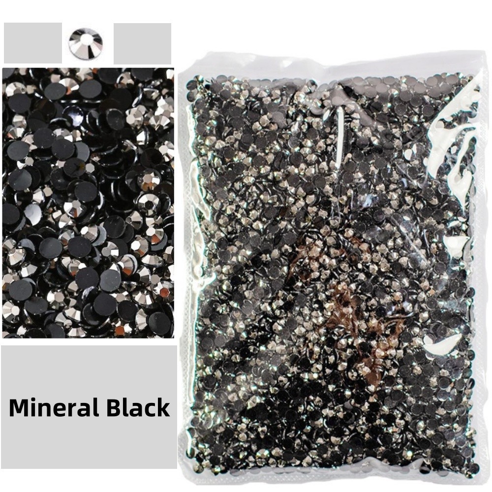 Bulk 2-6mm Jelly AB Resin Non Hot Fix Rhinestones Flat Back