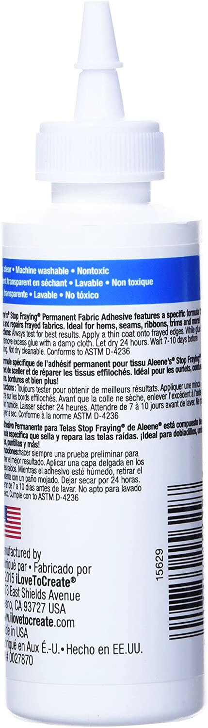 Aleene’s Stop-Fraying 4oz, White,15629